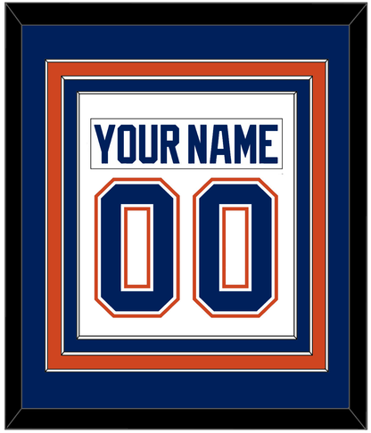 Edmonton Nameplate & Number (Back) Combined - Road White - Premier Tier 2