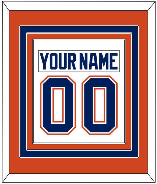 Edmonton Nameplate & Number (Back) Combined - Road White - Premier Tier 3