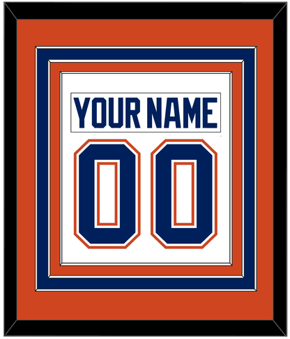 Edmonton Nameplate & Number (Back) Combined - Road White - Premier Tier 3