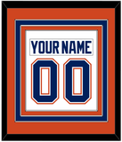 Edmonton Nameplate & Number (Back) Combined - Road White - Triple Mat 3