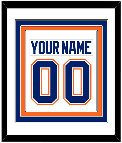 Edmonton Nameplate & Number (Back) Combined - Home White (1981-1994) - Premier Tier 1