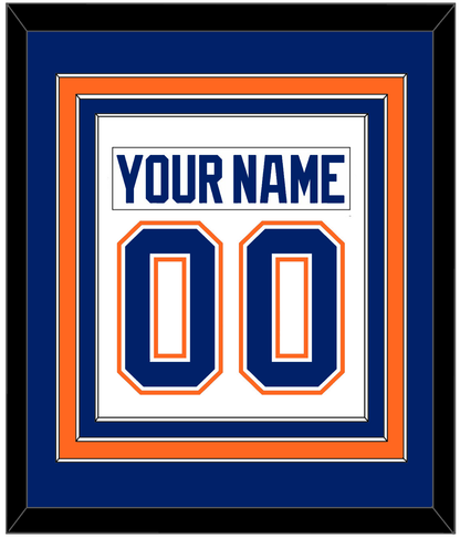 Edmonton Nameplate & Number (Back) Combined - Home White (1981-1994) - Premier Tier 2