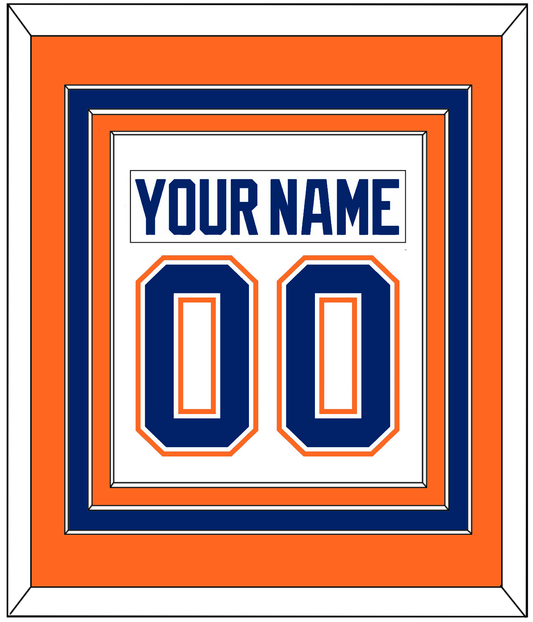 Edmonton Nameplate & Number (Back) Combined - Home White (1981-1994) - Premier Tier 3