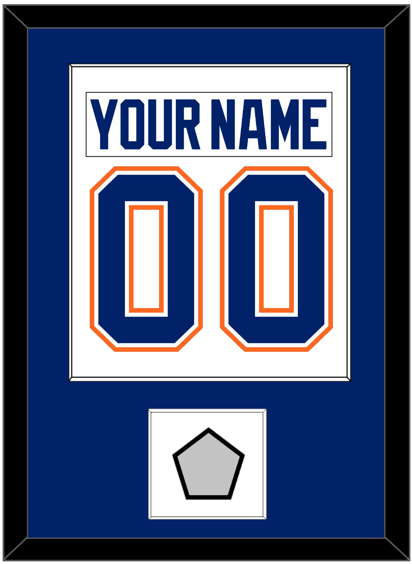 Edmonton Nameplate & Number (Back) Combined With 1990 Stanley Cup Finals Patch - Home White (1981-1994) - Essential Tier 1