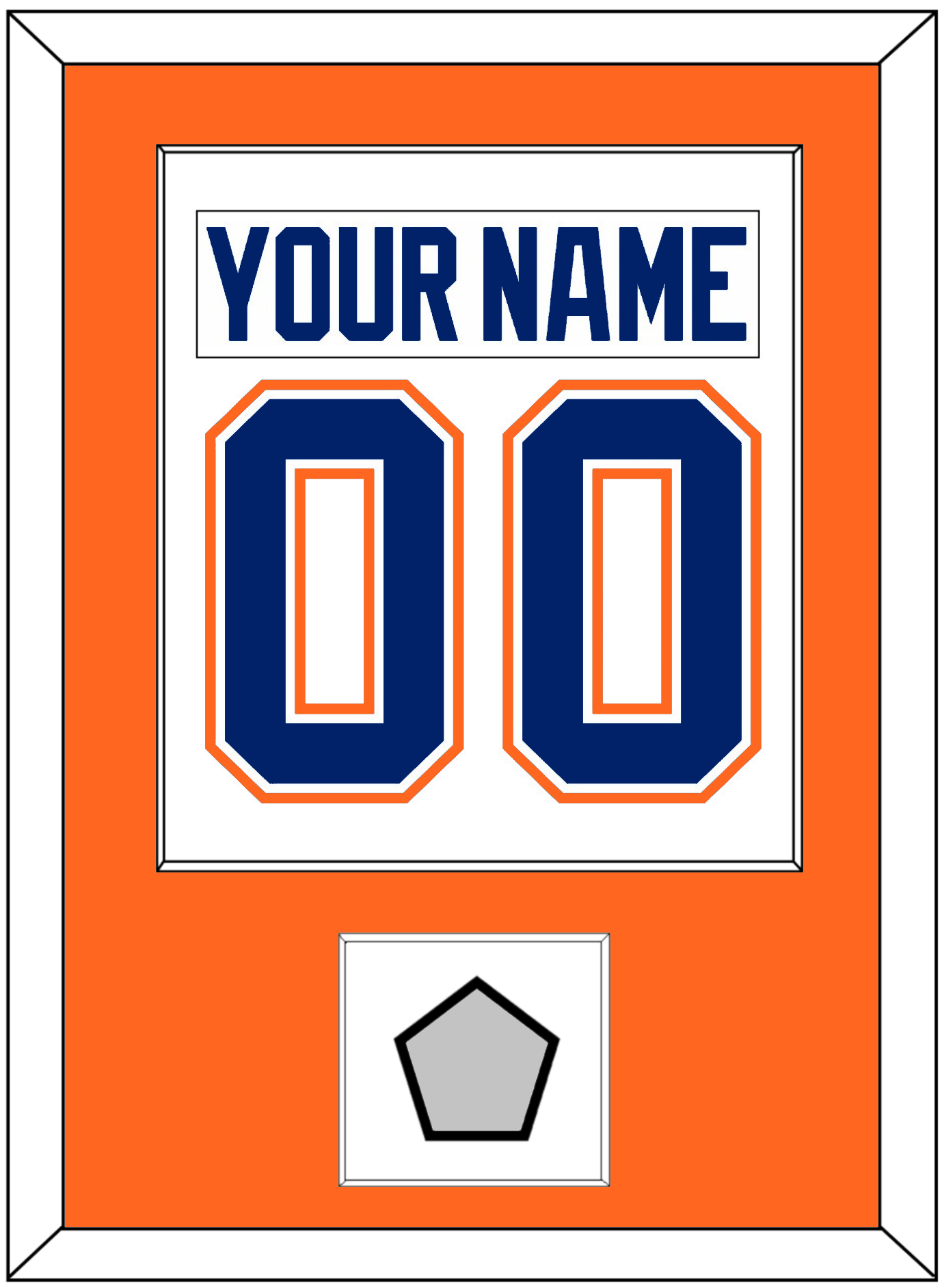 Edmonton Nameplate & Number (Back) Combined With 1990 Stanley Cup Finals Patch - Home White (1981-1994) - Essential Tier 2