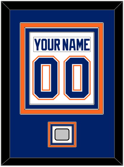 Edmonton Nameplate & Number (Back) Combined With 1990 Stanley Cup Finals Patch - Home White (1981-1994) - Premier Tier 2