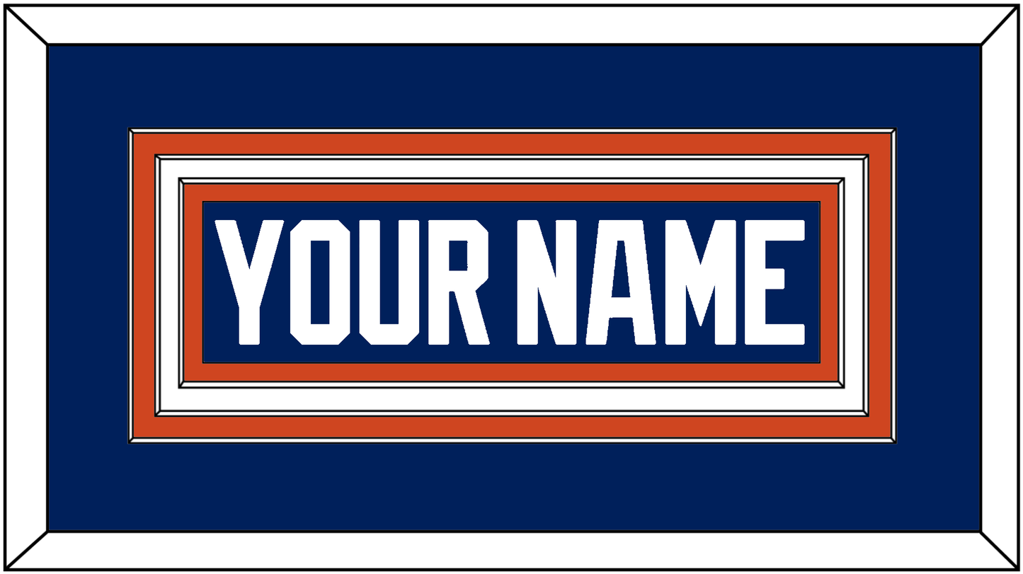 Edmonton Nameplate - Home Blue - Premier Tier 1