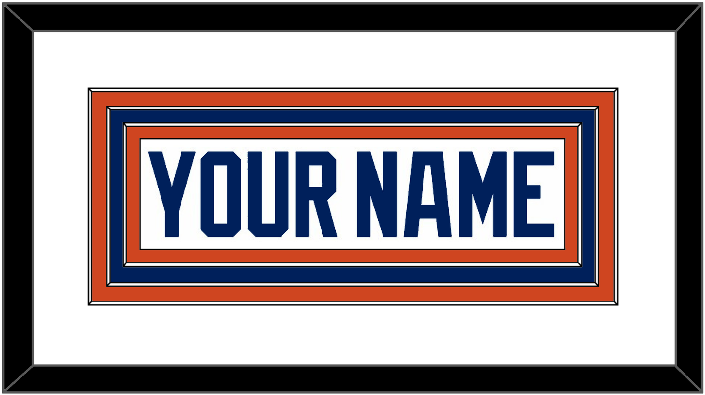Edmonton Nameplate - Road White - Premier Tier 1
