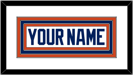 Edmonton Nameplate - Road White - Premier Tier 1