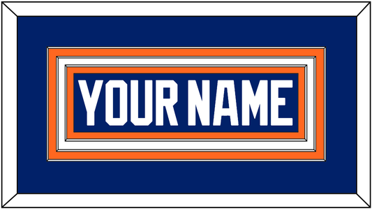 Edmonton Nameplate - Road Blue (1981-1994) - Premier Tier 1