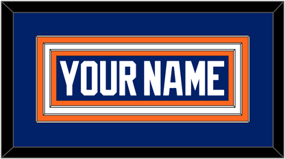 Edmonton Nameplate - Road Blue (1981-1994) - Premier Tier 1