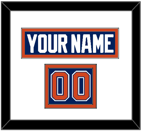 Edmonton Nameplate & Number (Shoulder) - Home Blue - Signature Tier 1