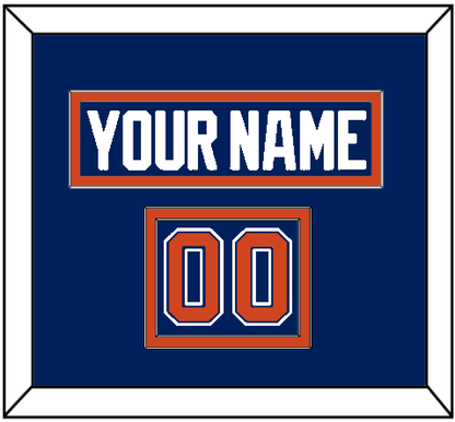 Edmonton Nameplate & Number (Shoulder) - Home Blue - Signature Tier 2