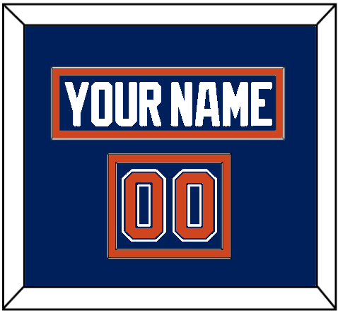 Edmonton Nameplate & Number (Shoulder) - Home Blue - Signature Tier 2