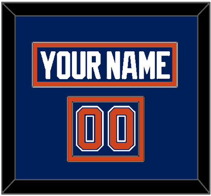 Edmonton Nameplate & Number (Shoulder) - Home Blue - Signature Tier 2