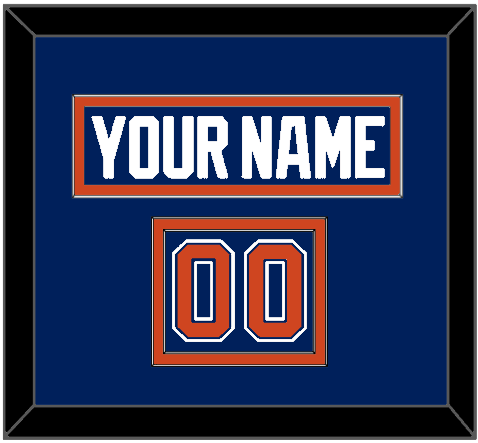 Edmonton Nameplate & Number (Shoulder) - Home Blue - Signature Tier 2