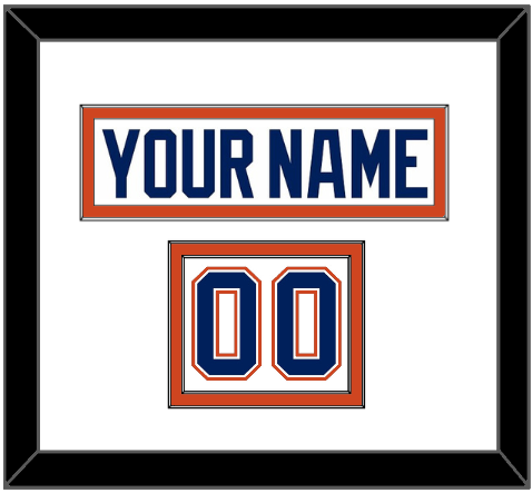 Edmonton Nameplate & Number (Shoulder) - Road White - Signature Tier 1