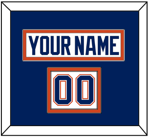 Edmonton Nameplate & Number (Shoulder) - Road White - Signature Tier 2