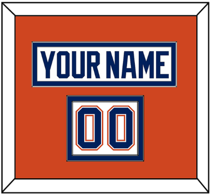 Edmonton Nameplate & Number (Shoulder) - Road White - Signature Tier 3