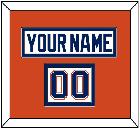 Edmonton Nameplate & Number (Shoulder) - Road White - Signature Tier 3