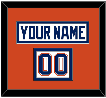 Edmonton Nameplate & Number (Shoulder) - Road White - Signature Tier 3