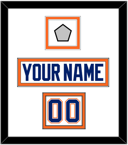 Edmonton Nameplate, Number (Shoulder) & 1990 Stanley Cup Finals Patch - Home White (1981-1994) - Signature Tier 1