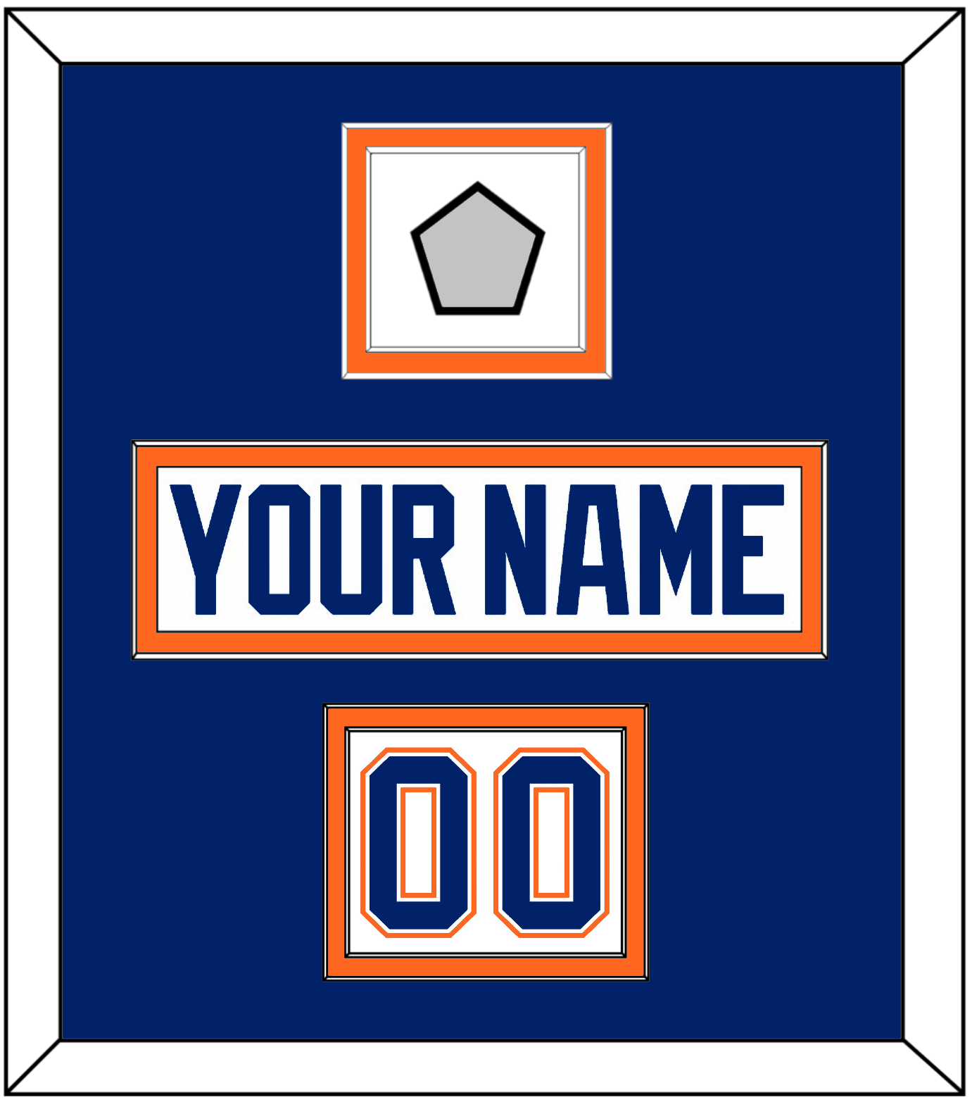 Edmonton Nameplate, Number (Shoulder) & 1990 Stanley Cup Finals Patch - Home White (1981-1994) - Signature Tier 2