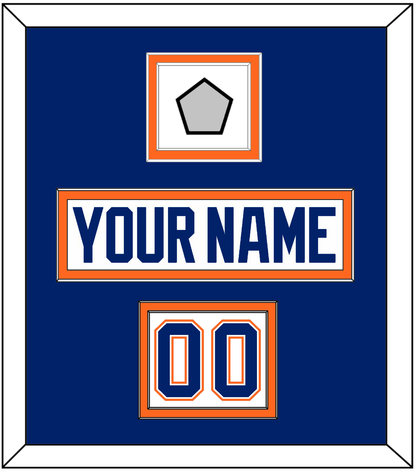 Edmonton Nameplate, Number (Shoulder) & 1990 Stanley Cup Finals Patch - Home White (1981-1994) - Signature Tier 2