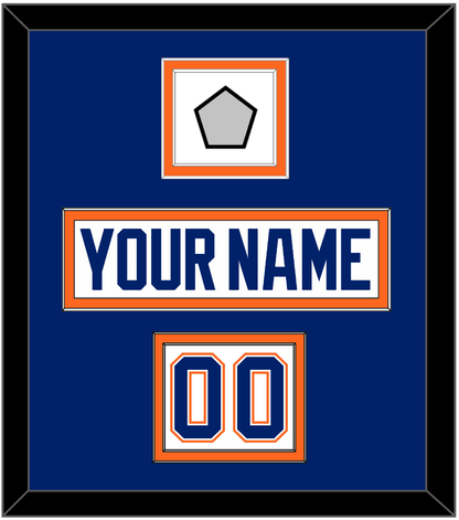 Edmonton Nameplate, Number (Shoulder) & 1990 Stanley Cup Finals Patch - Home White (1981-1994) - Signature Tier 2