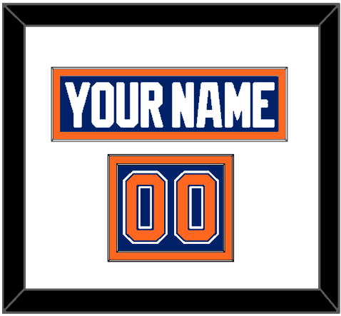 Edmonton Nameplate & Number (Shoulder) - Road Blue (1981-1994) - Signature Tier 1