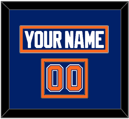 Edmonton Nameplate & Number (Shoulder) - Road Blue (1981-1994) - Signature Tier 2