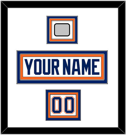 Edmonton Nameplate, Number (Shoulder) & 1990 Stanley Cup Finals Patch - Home White (1981-1994) - Premier Tier 1