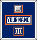 Edmonton Nameplate, Number (Shoulder) & Stanley Cup Champions Patch - Home White (1981-1994) - Triple Mat 2