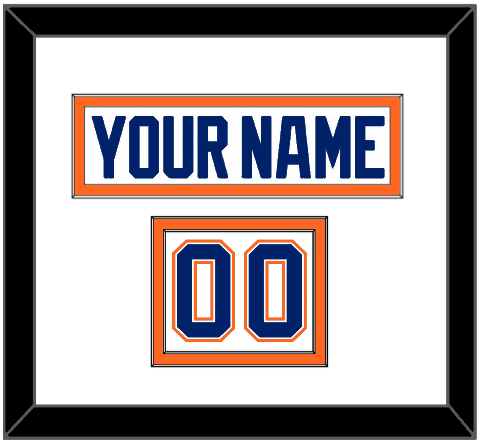 Edmonton Nameplate & Number (Shoulder) - Home White (1981-1994) - Signature Tier 1