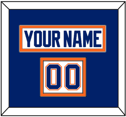 Edmonton Nameplate & Number (Shoulder) - Home White (1981-1994) - Signature Tier 2