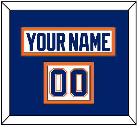 Edmonton Nameplate & Number (Shoulder) - Home White (1981-1994) - Signature Tier 2