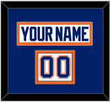 Edmonton Nameplate & Number (Shoulder) - Home White (1981-1994) - Double Mat 2