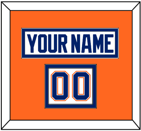 Edmonton Nameplate & Number (Shoulder) - Home White (1981-1994) - Signature Tier 3