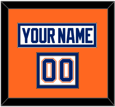 Edmonton Nameplate & Number (Shoulder) - Home White (1981-1994) - Signature Tier 3