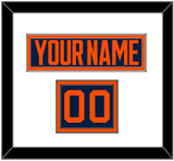 Edmonton Nameplate & Number (Shoulder) - Alternate Blue (2019-2024) - Double Mat 1