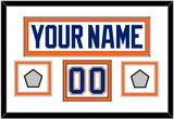 Edmonton Nameplate, Number (Shoulder) & 2 Stanley Cup Champions Patches - Home White (1981-1994) - Double Mat 1