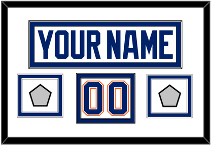 Edmonton Nameplate, Number (Shoulder) & 2 Stanley Cup Champions Patches - Home White (1981-1994) - Signature Tier 2