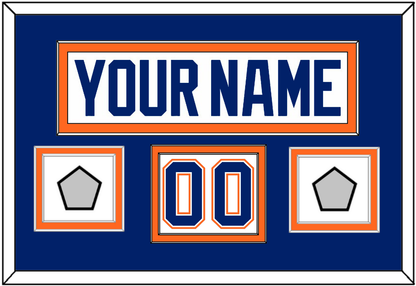 Edmonton Nameplate, Number (Shoulder) & 2 Stanley Cup Champions Patches - Home White (1981-1994) - Signature Tier 3