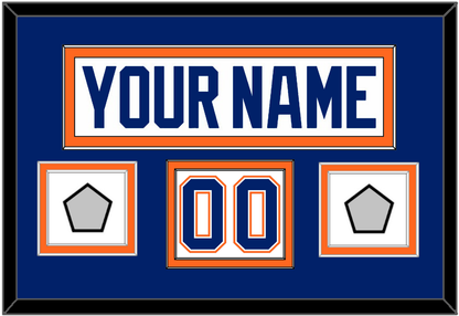 Edmonton Nameplate, Number (Shoulder) & 2 Stanley Cup Champions Patches - Home White (1981-1994) - Signature Tier 3