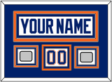 Edmonton Nameplate, Number (Shoulder) & 2 Stanley Cup Champions Patches - Home White (1981-1994) - Triple Mat 2