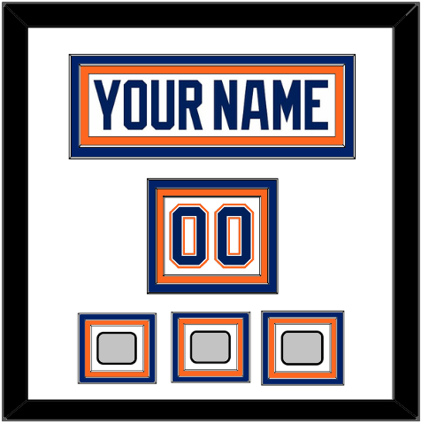 Edmonton Nameplate, Number (Shoulder) & 3 Stanley Cup Champions Patches - Home White (1981-1994) - Premier Tier 1