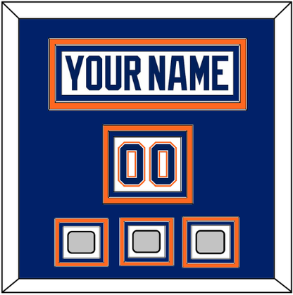 Edmonton Nameplate, Number (Shoulder) & 3 Stanley Cup Champions Patches - Home White (1981-1994) - Premier Tier 2