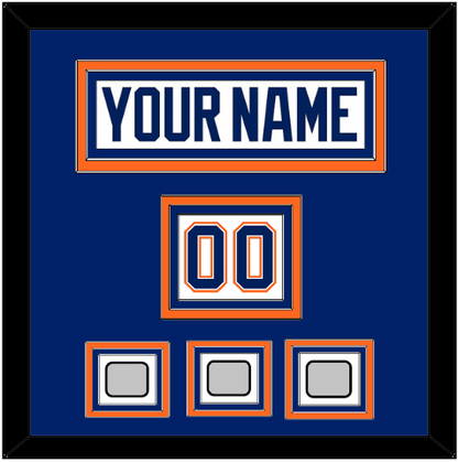 Edmonton Nameplate, Number (Shoulder) & 3 Stanley Cup Champions Patches - Home White (1981-1994) - Premier Tier 2