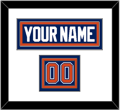 Edmonton Nameplate & Number (Shoulder) - Home Blue - Premier Tier 1