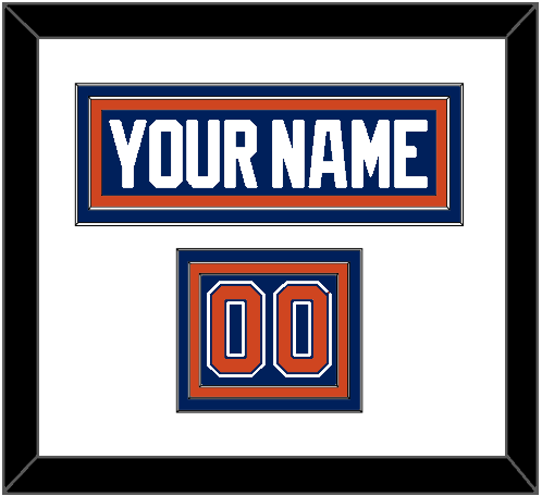 Edmonton Nameplate & Number (Shoulder) - Home Blue - Premier Tier 1